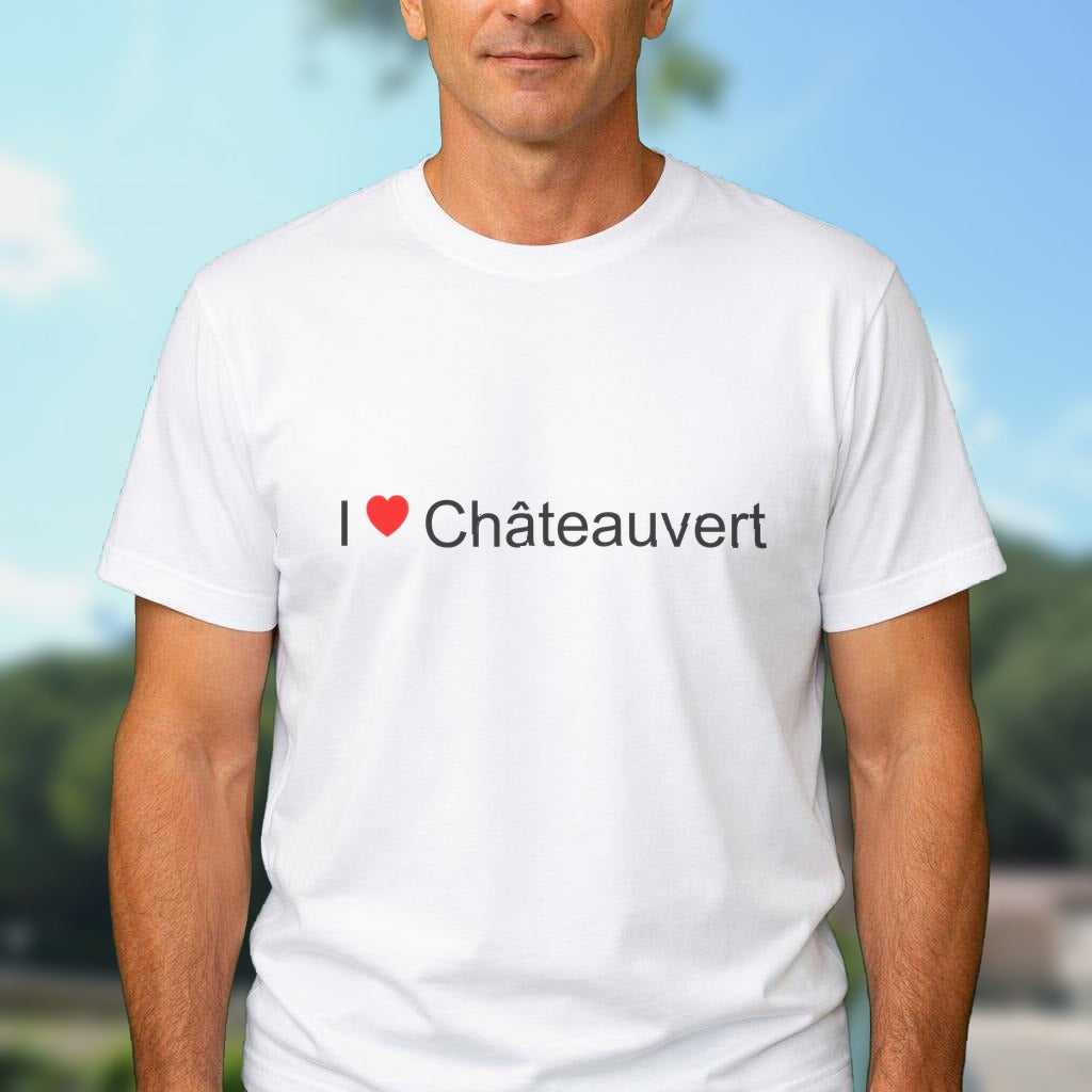 T-shirt I love châteauvert