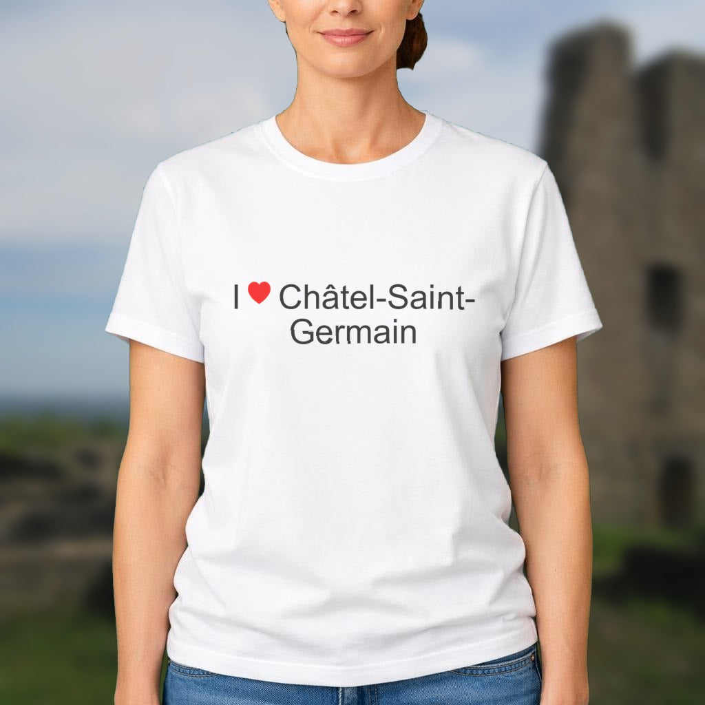 T-shirt I love châtel-saint-germain