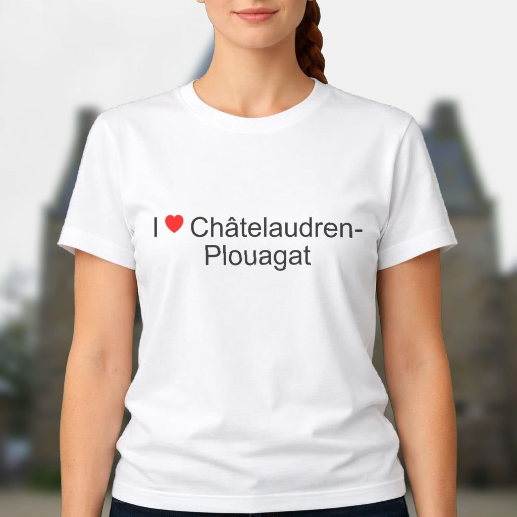 T-shirt I love châtelaudren-plouagat