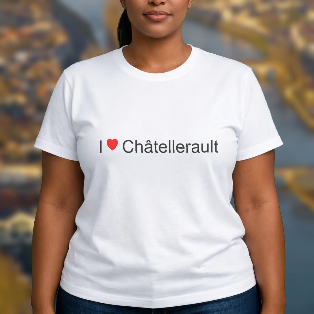 T-shirt I love châtellerault