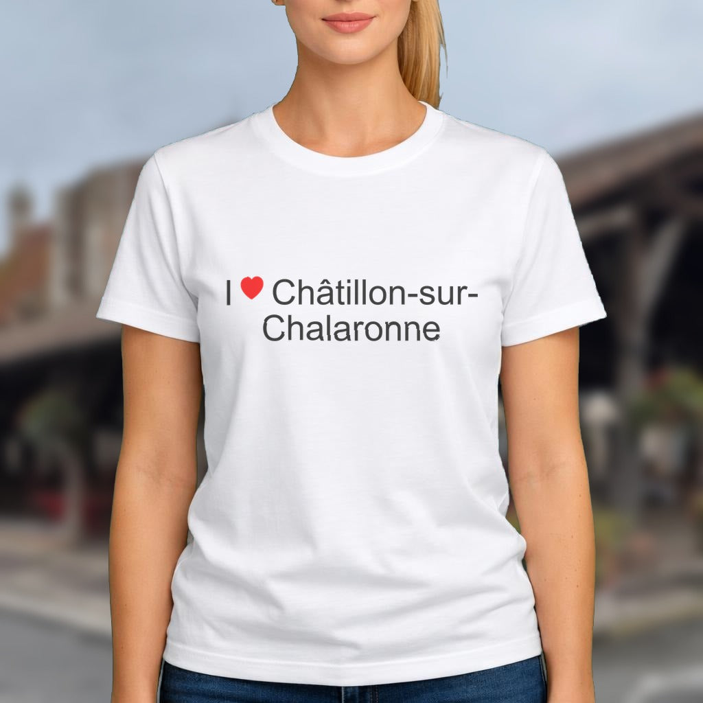 T-shirt I love châtillon-sur-chalaronne