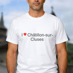T-shirt I love châtillon-sur-cluses
