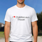 T-shirt I love châtillon-sur-thouet