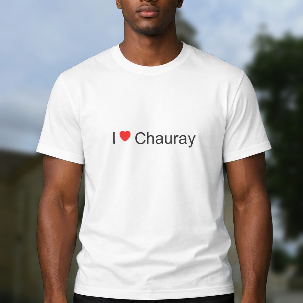 T-shirt I love chauray