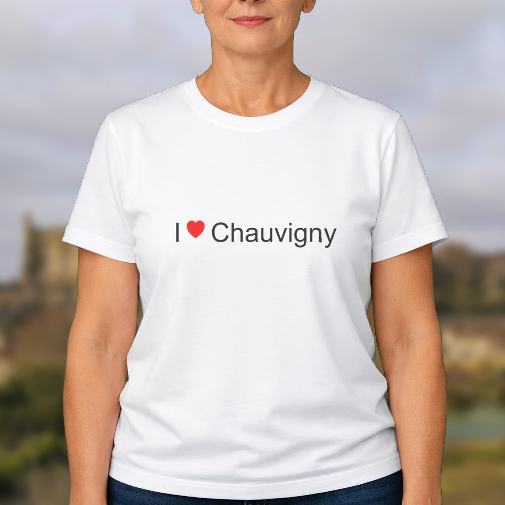 T-shirt I love chauvigny