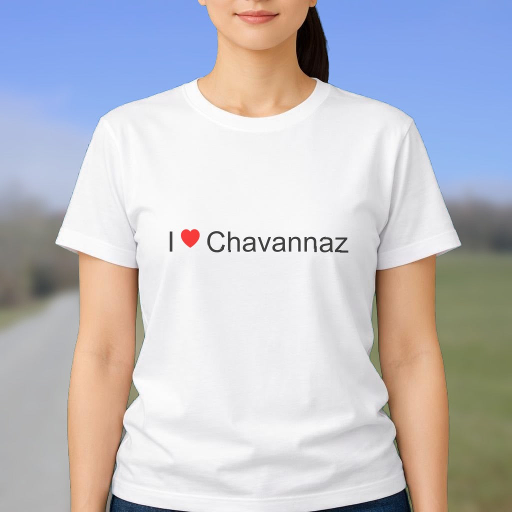 T-shirt I love chavannaz
