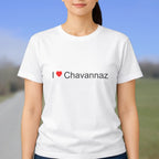 T-shirt I love chavannaz
