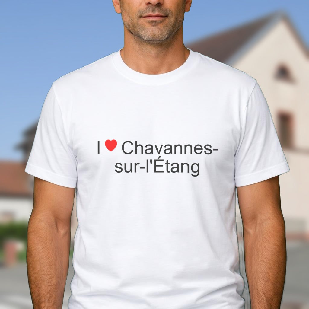 T-shirt I love chavannes-sur-l'étang