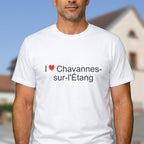 T-shirt I love chavannes-sur-l'étang