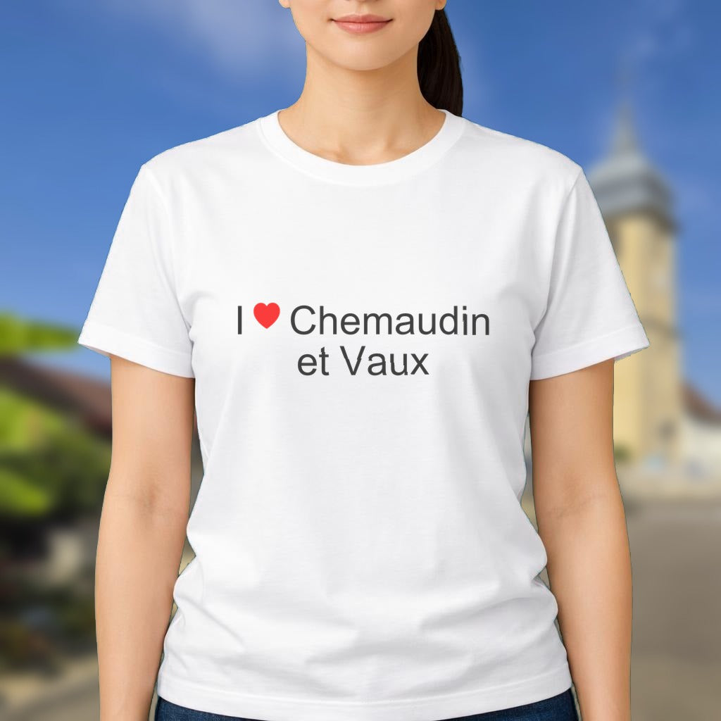 T-shirt I love chemaudin et vaux