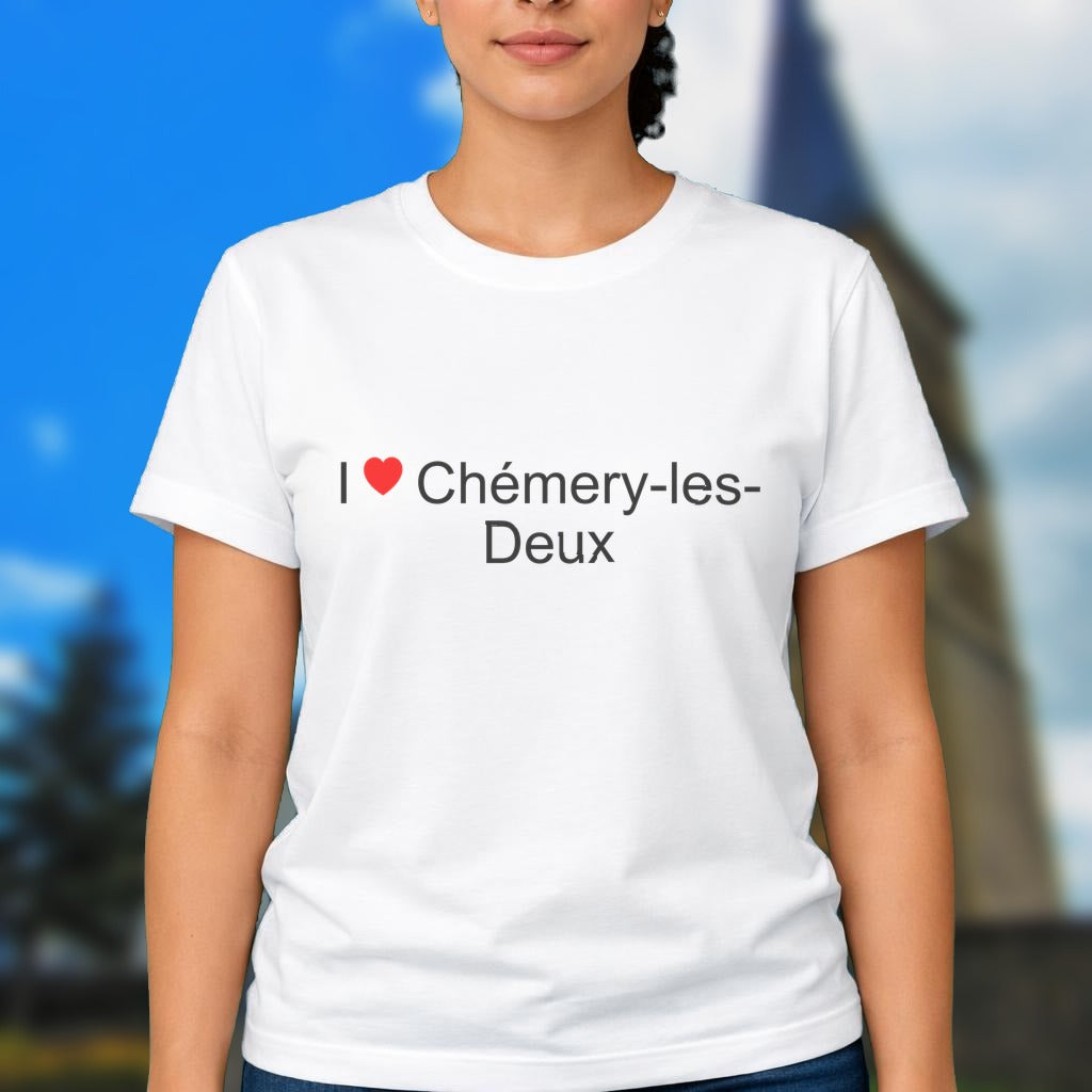 T-shirt I love chémery-les-deux