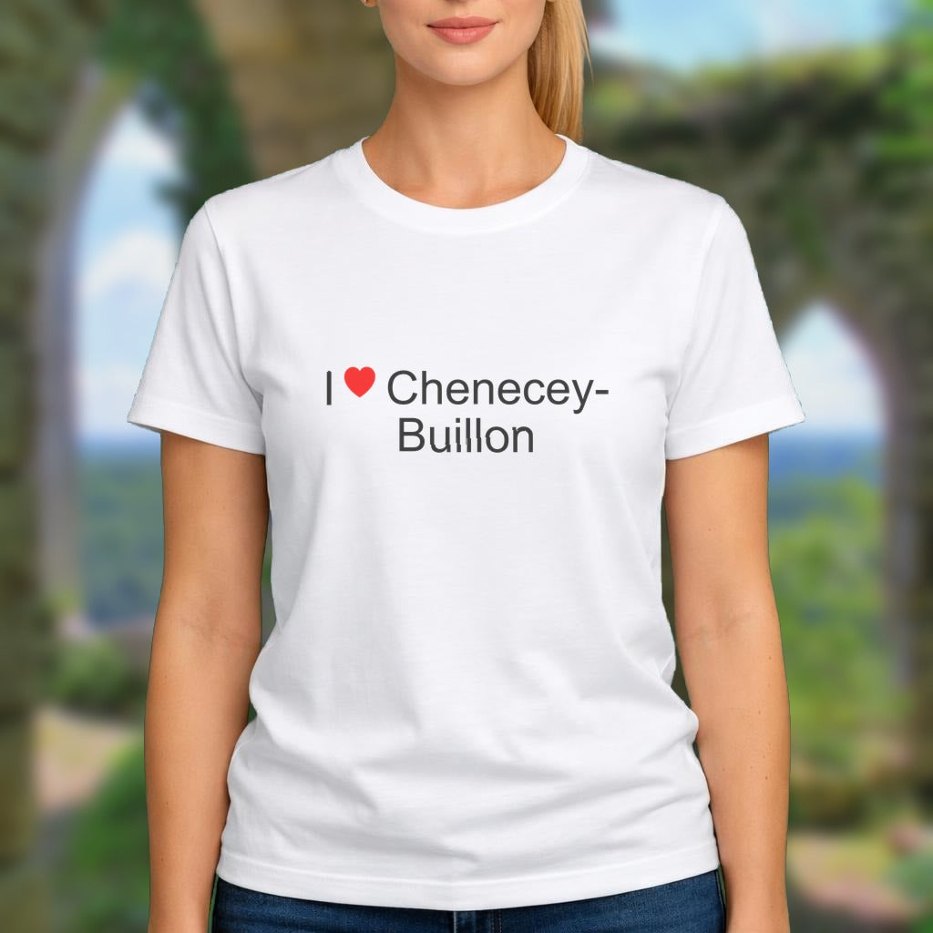 T-shirt I love chenecey-buillon