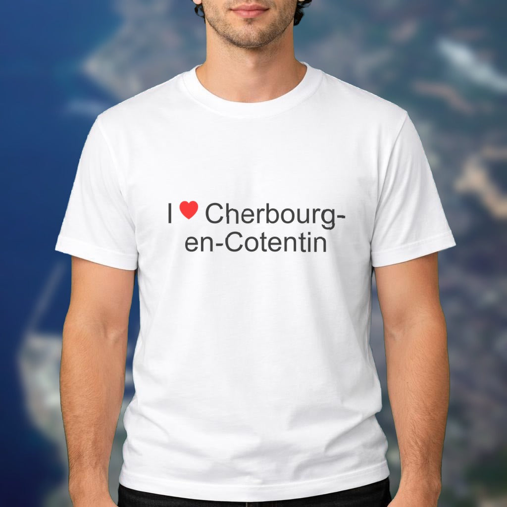 T-shirt I love cherbourg-en-cotentin