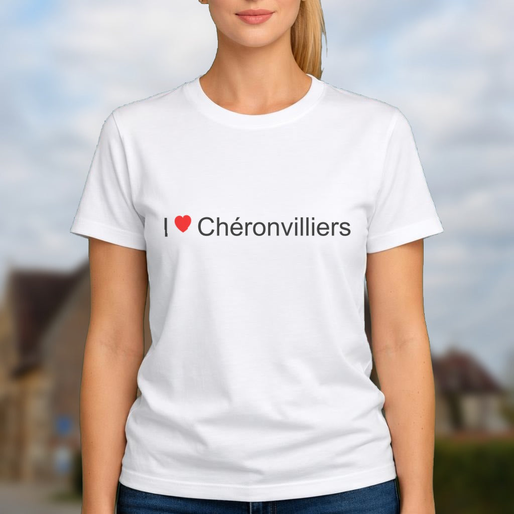 T-shirt I love chéronvilliers