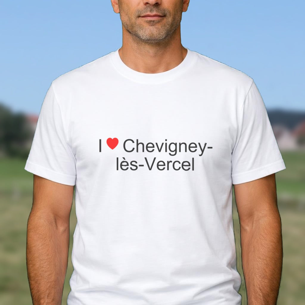 T-shirt I love chevigney-lès-vercel