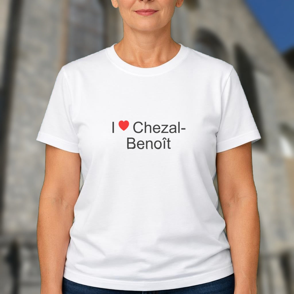 T-shirt I love chezal-benoît