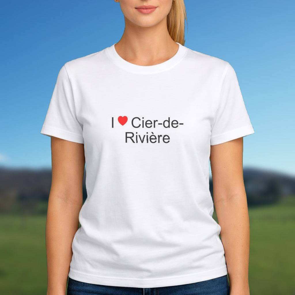 T-shirt I love cier-de-rivière