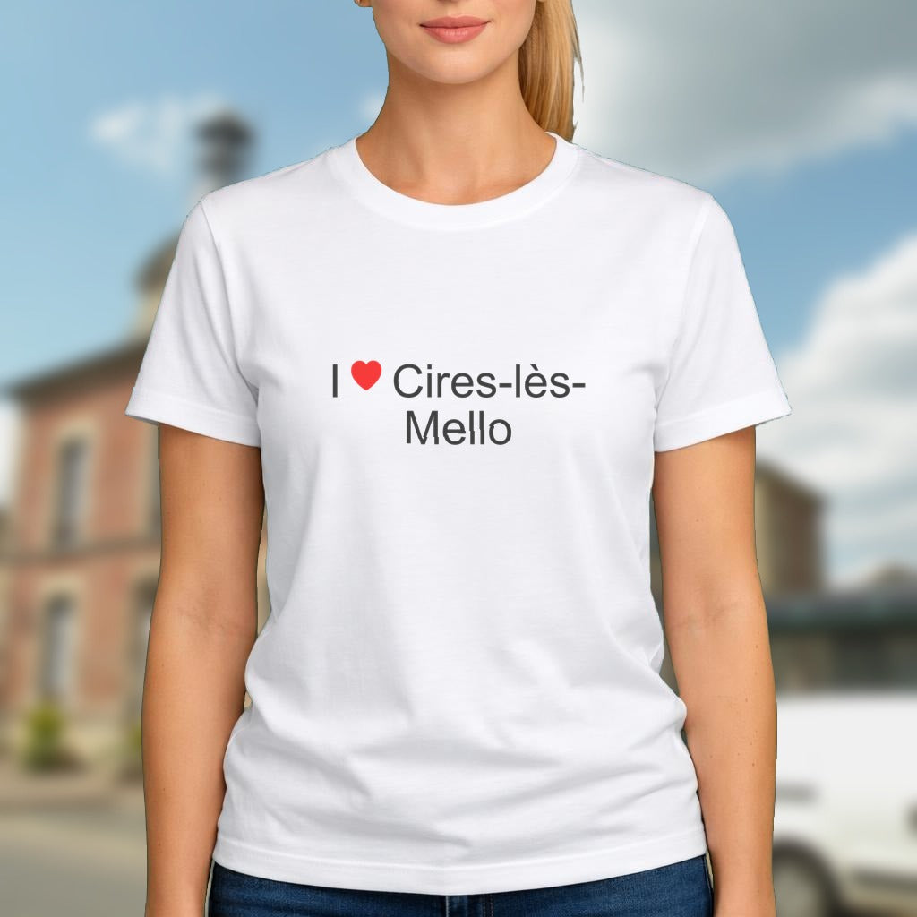 T-shirt I love cires-lès-mello