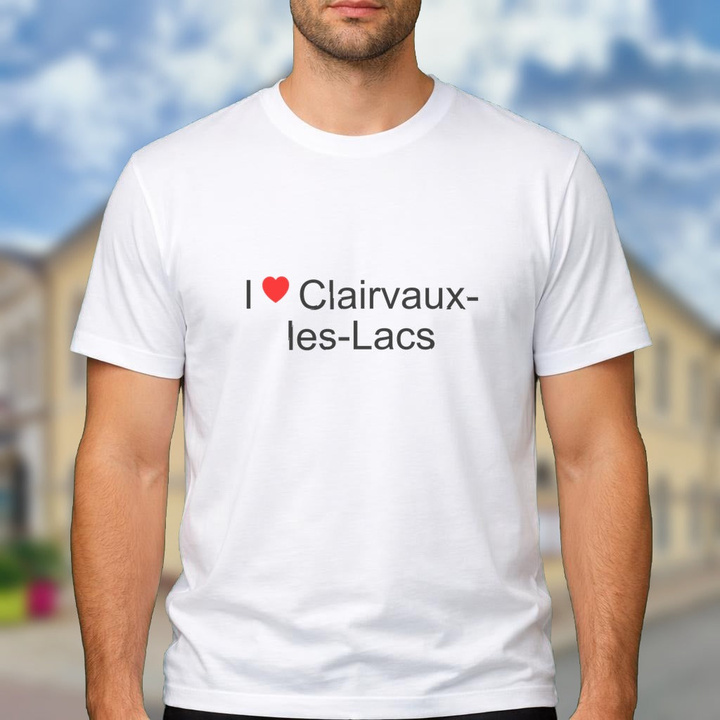T-shirt I love clairvaux-les-lacs