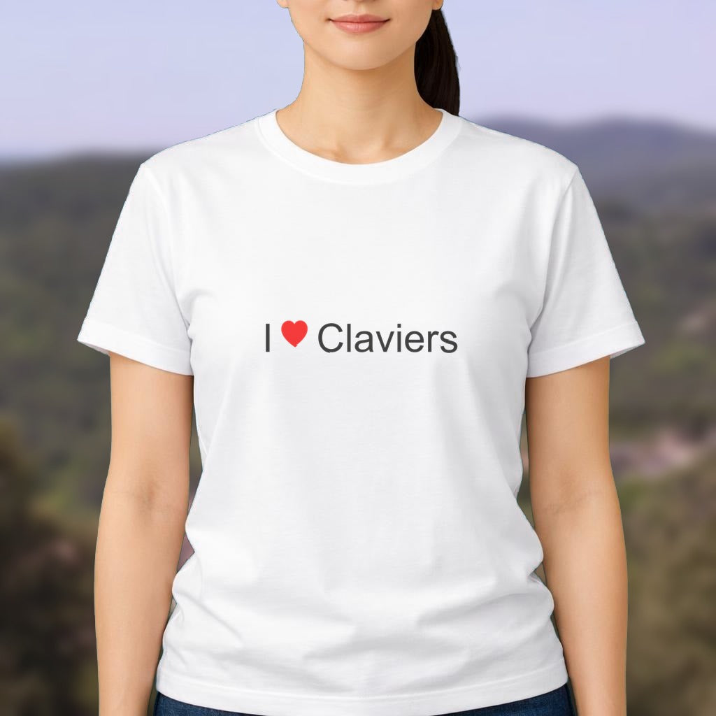 T-shirt I love claviers