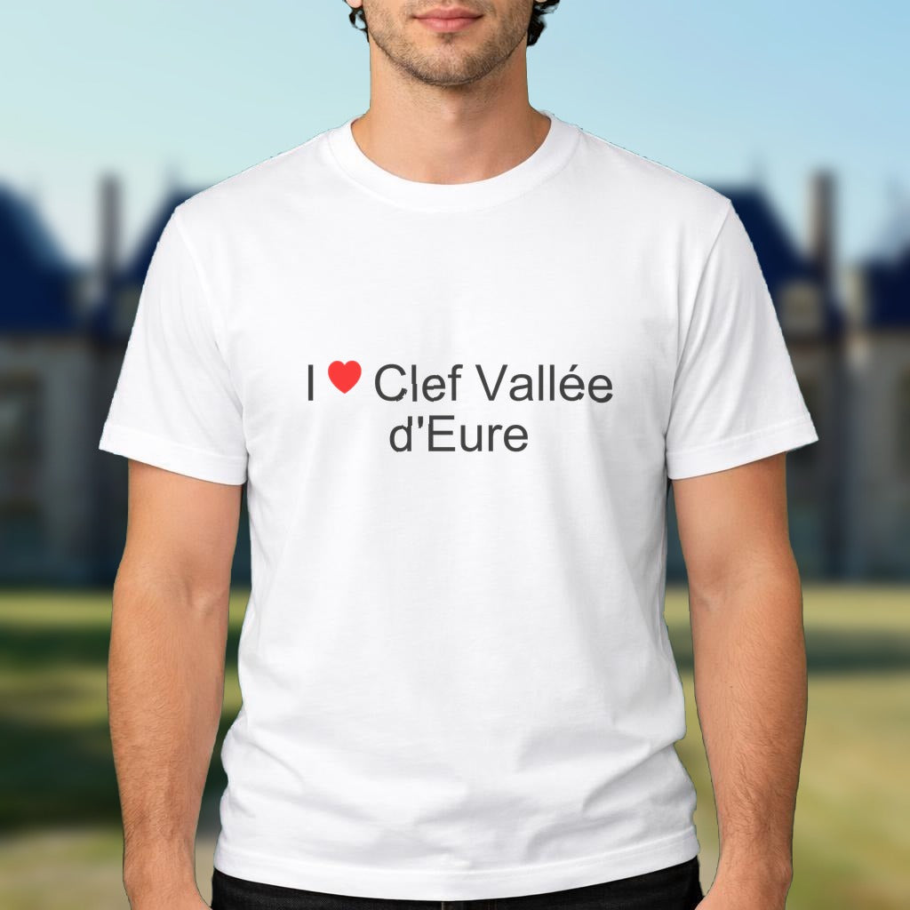 T-shirt I love clef vallée d'eure