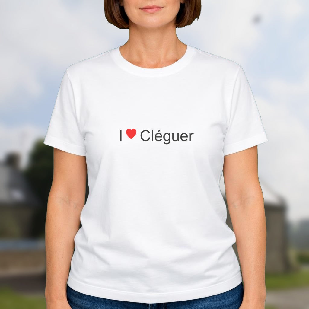 T-shirt I love cléguer