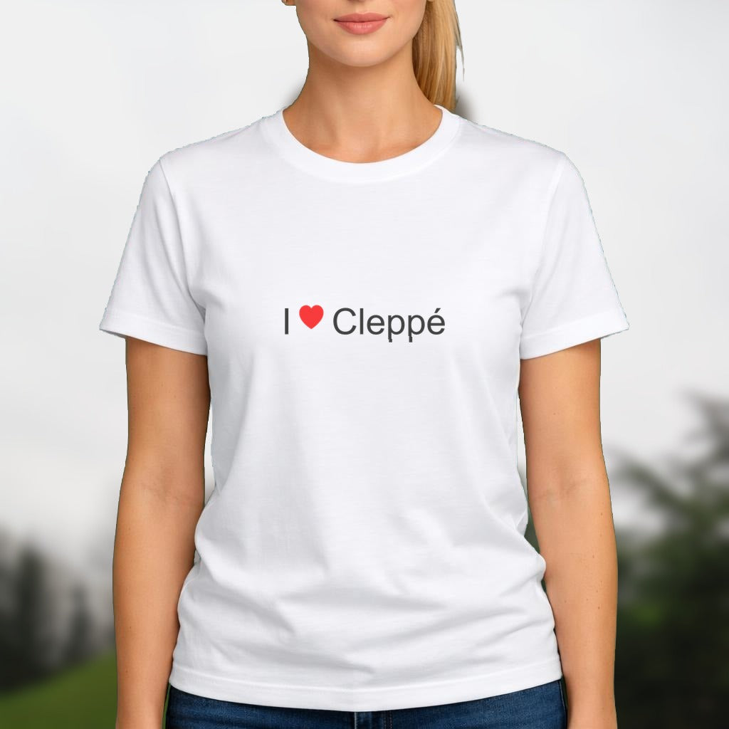 T-shirt I love cleppé