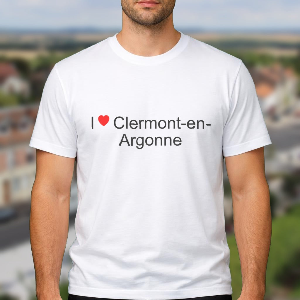 T-shirt I love clermont-en-argonne