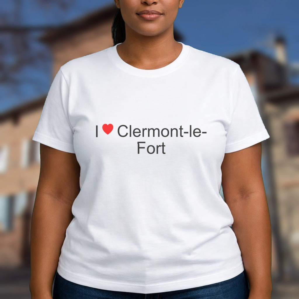 T-shirt I love clermont-le-fort
