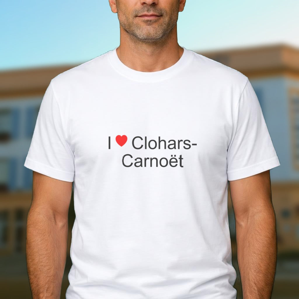 T-shirt I love clohars-carnoët