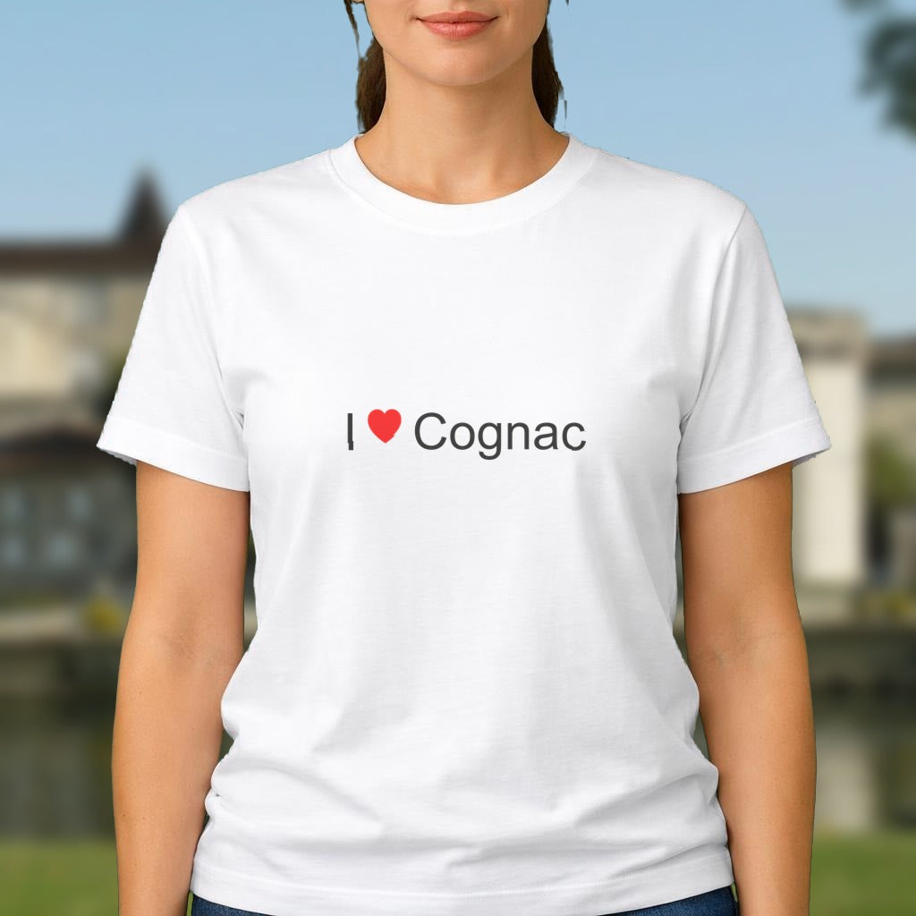 T-shirt I love cognac - cadeau local Charente Citeeshirt (1)
