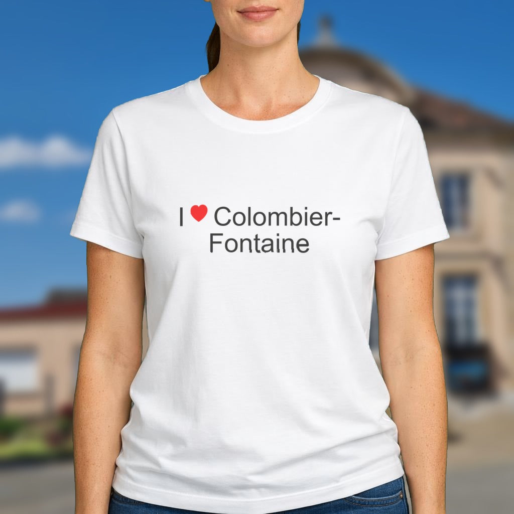 T-shirt I love colombier-fontaine