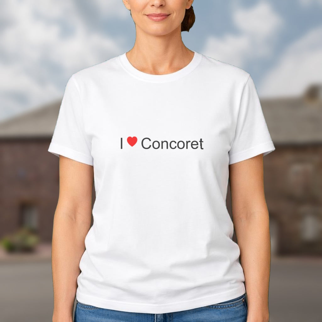 T-shirt I love concoret