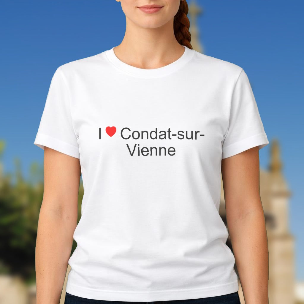T-shirt I love condat-sur-vienne