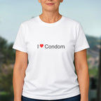 T-shirt I love condom