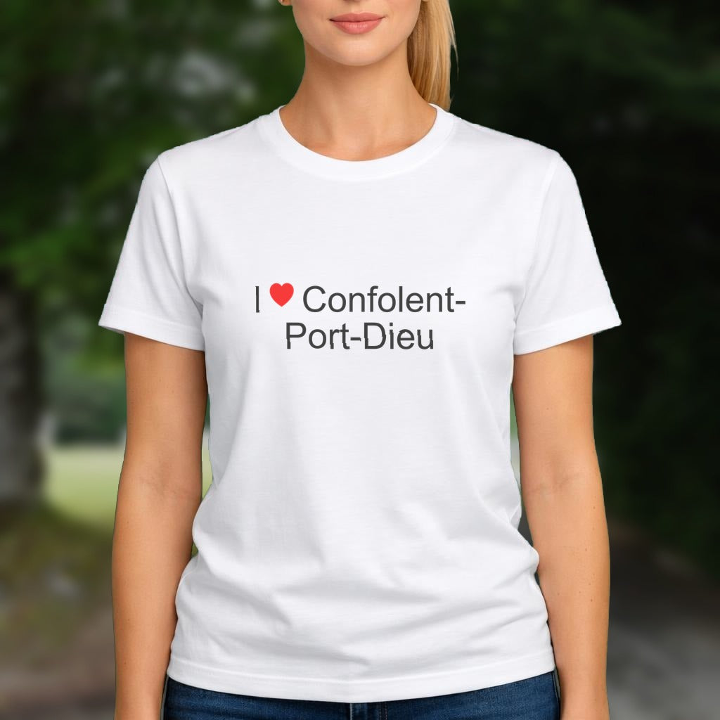 T-shirt I love confolent-port-dieu
