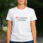 T-shirt I love confolent-port-dieu