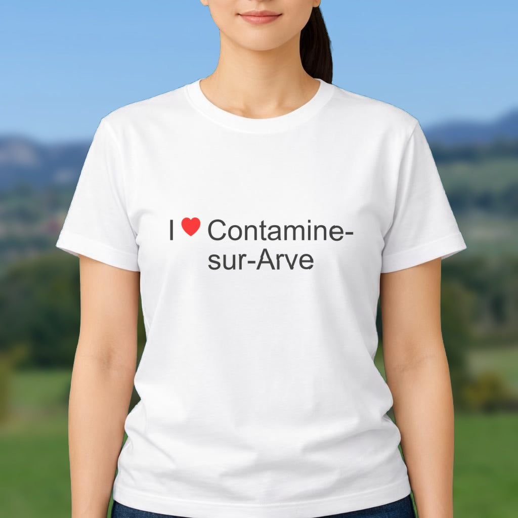 T-shirt I love contamine-sur-arve