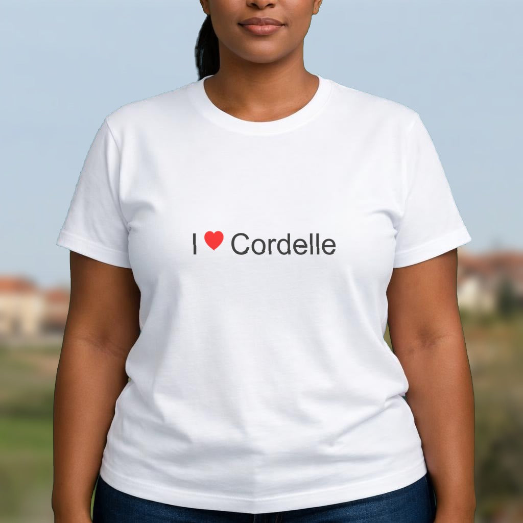 T-shirt I love cordelle