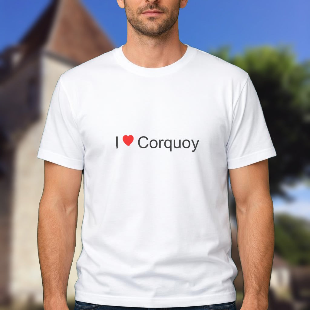 T-shirt I love corquoy