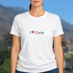 T-shirt I love corte
