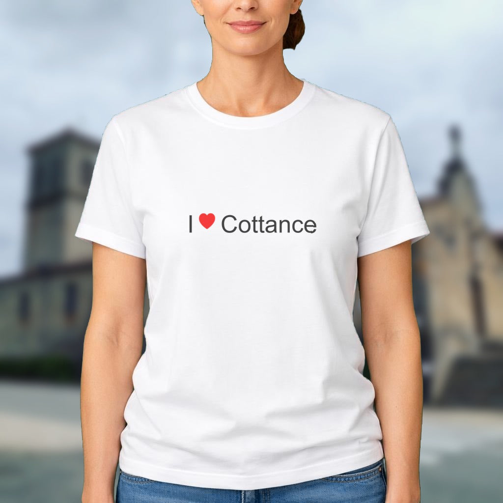 T-shirt I love cottance