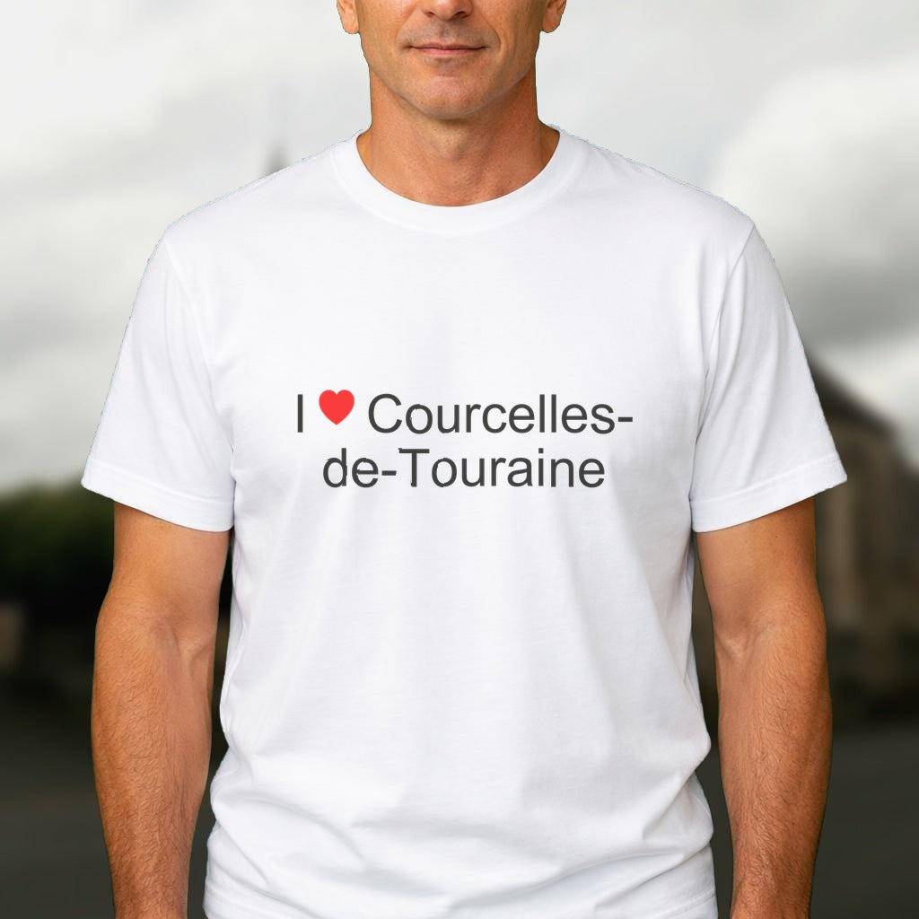T-shirt I love courcelles-de-touraine