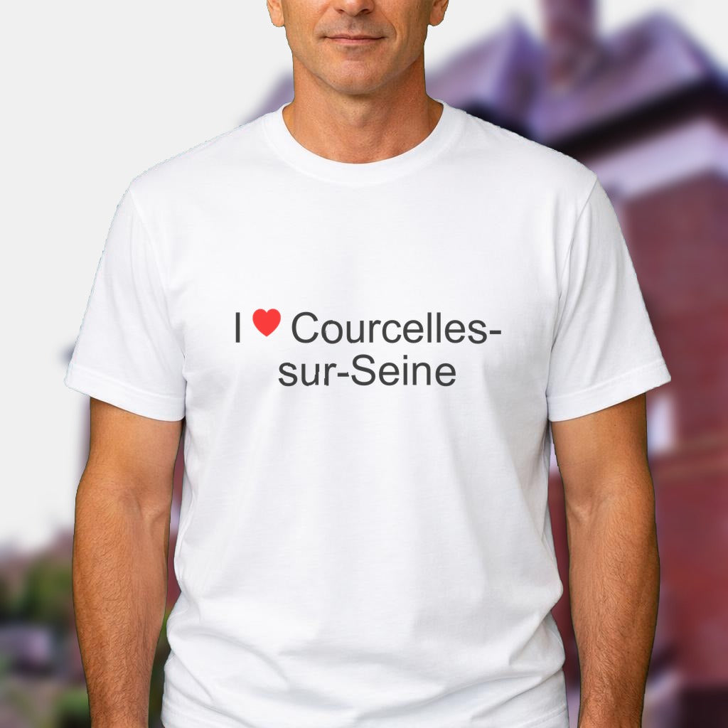 T-shirt I love courcelles-sur-seine