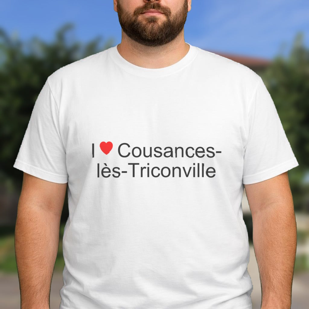 T-shirt I love cousances-lès-triconville