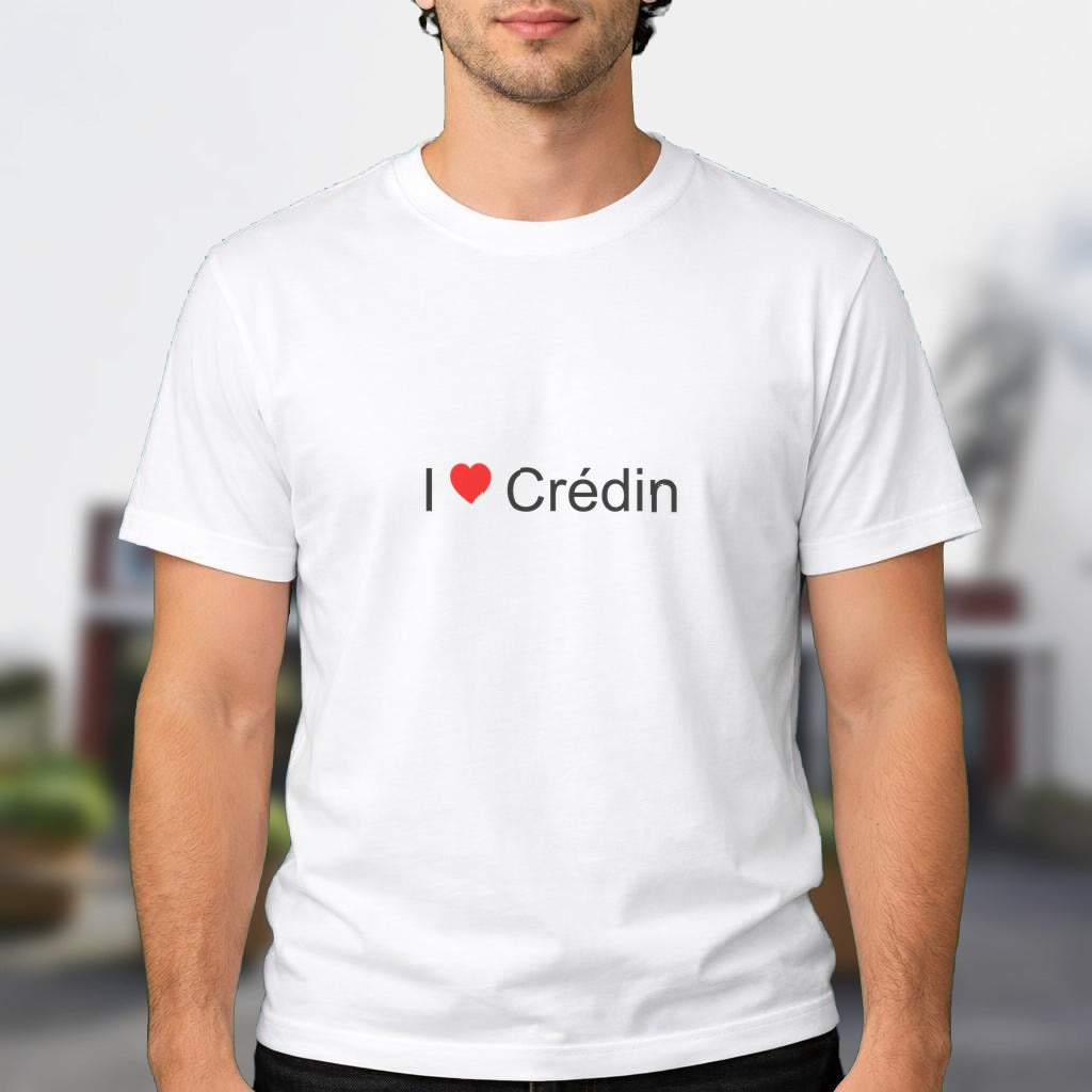 T-shirt I love crédin