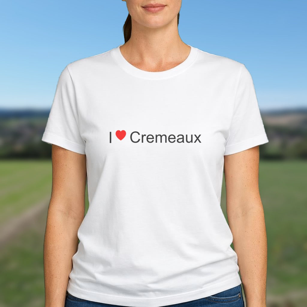 T-shirt I love cremeaux