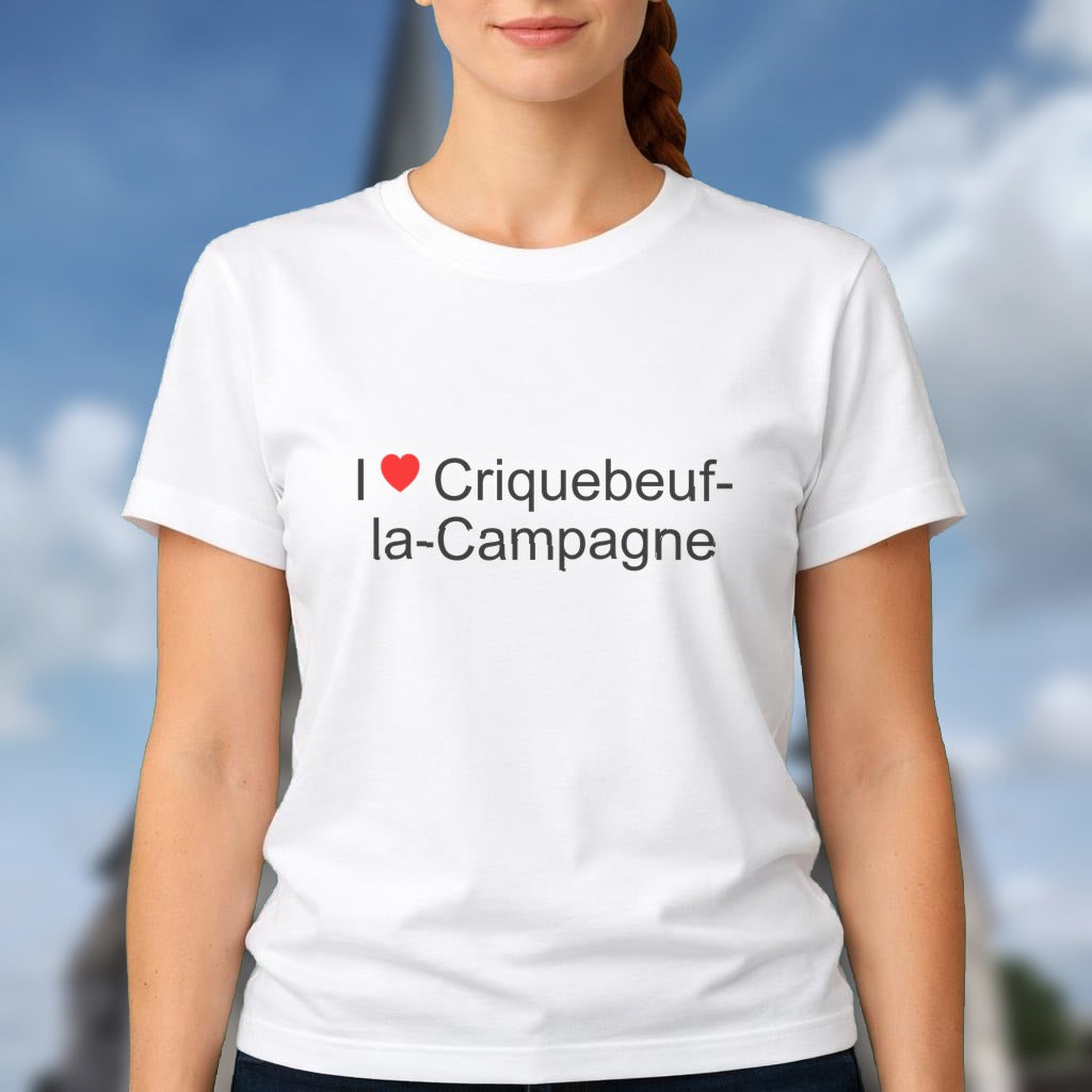 T-shirt I love criquebeuf-la-campagne