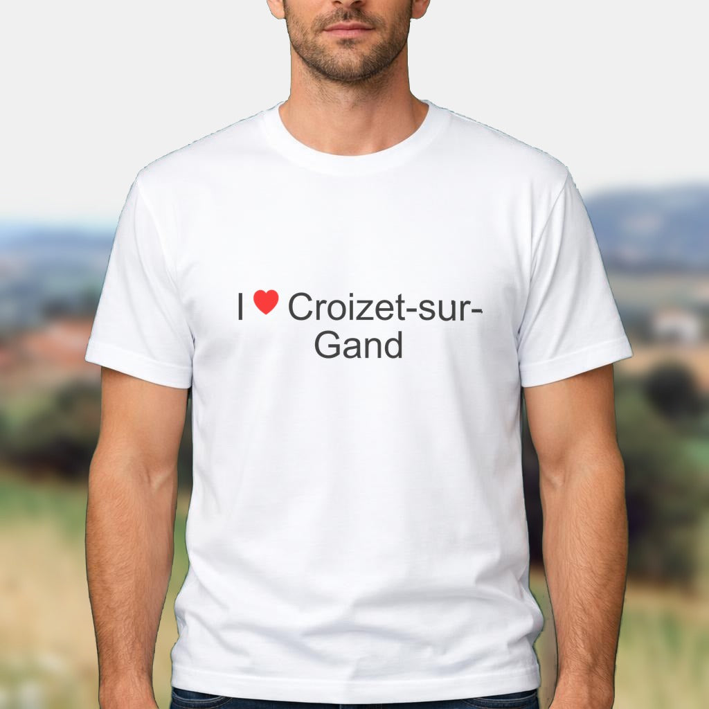 T-shirt I love croizet-sur-gand