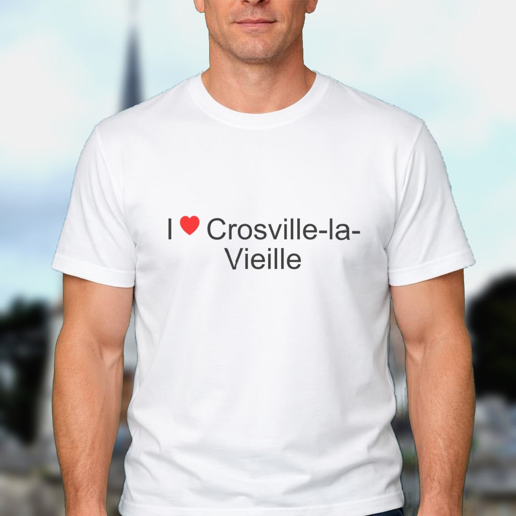 T-shirt I love crosville-la-vieille